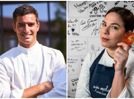 Da sinistra gli chef Marco Massaia e Tiziana Francoforte
