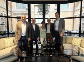 Da sinistra Thomas Duroux, Alessandro e Claudia Sarzi Amadè, Antonino Caravaglio, Federico Coltorti