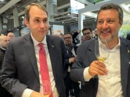 Da sinistra l’asssessore all’Agricoltura della Regione Sicilia, Luca Sammartino, e il ministro Matteo Salvini