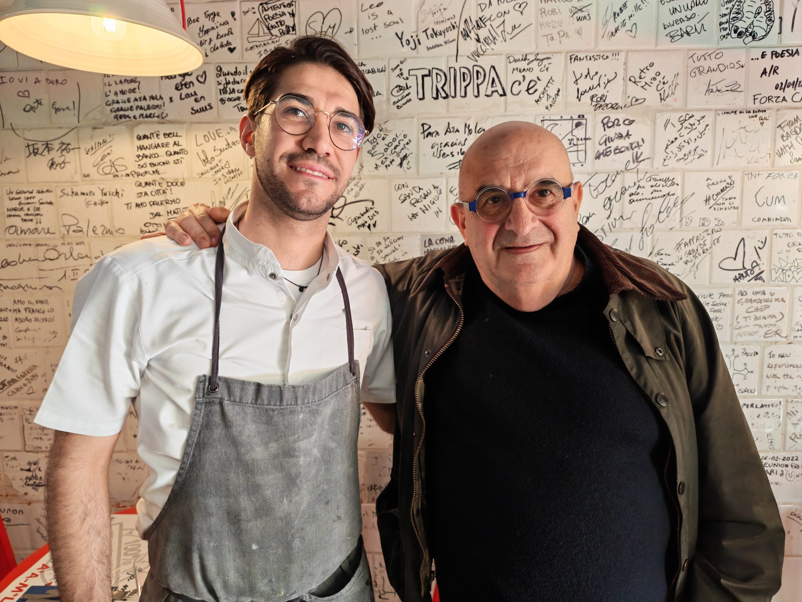 Da sinistra lo chef benedetto Russo e Franco Virga