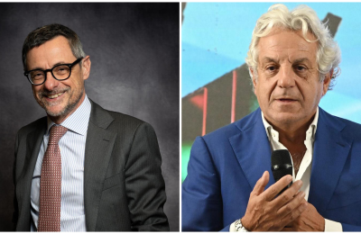 Da sinistra Marco Moroni e Angelo Sajeva rispettivamente  Amministratore delegato e presidente del Gambero Rosso