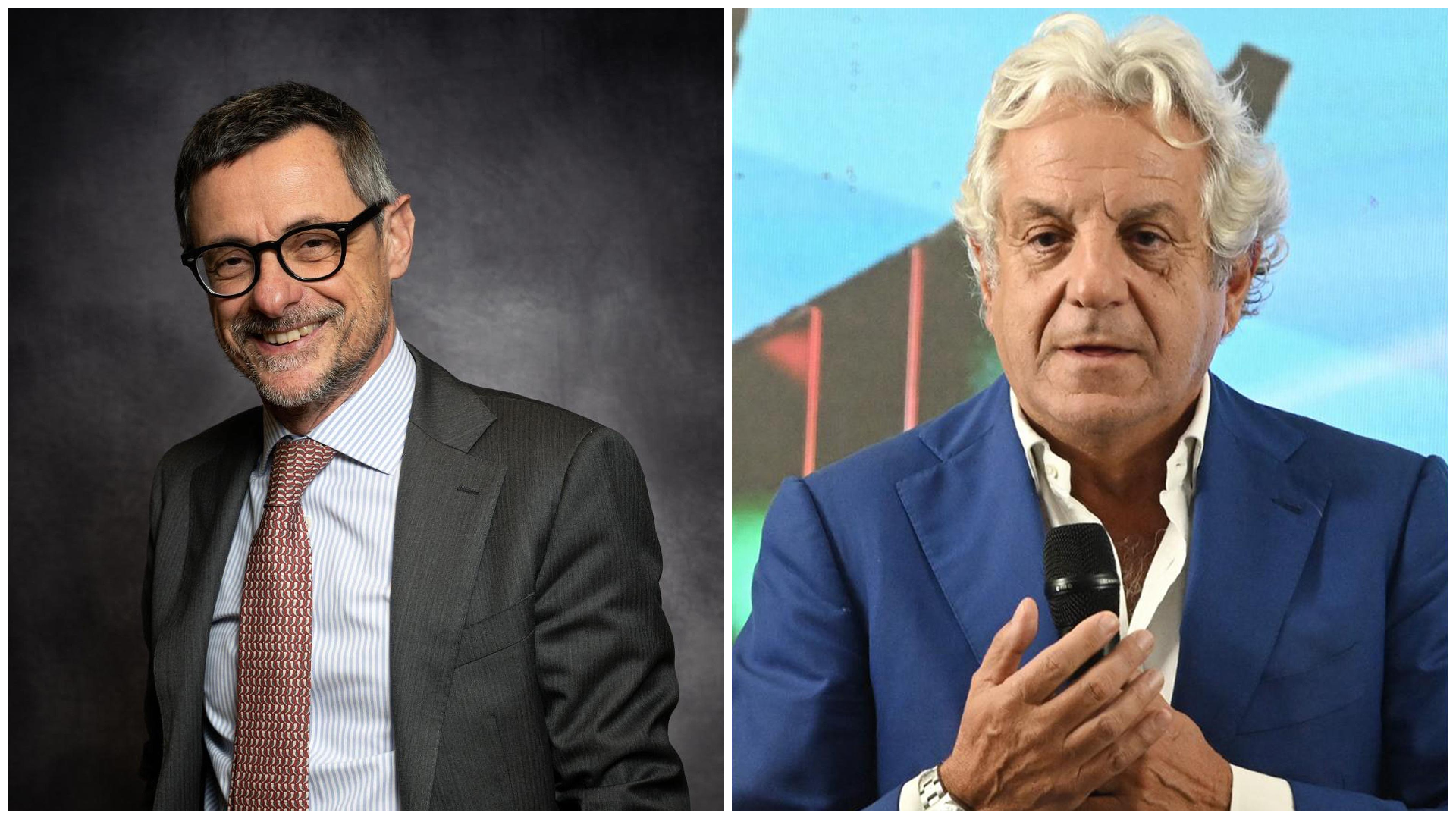 Da sinistra Marco Moroni e Angelo Sajeva rispettivamente  Amministratore delegato e presidente del Gambero Rosso