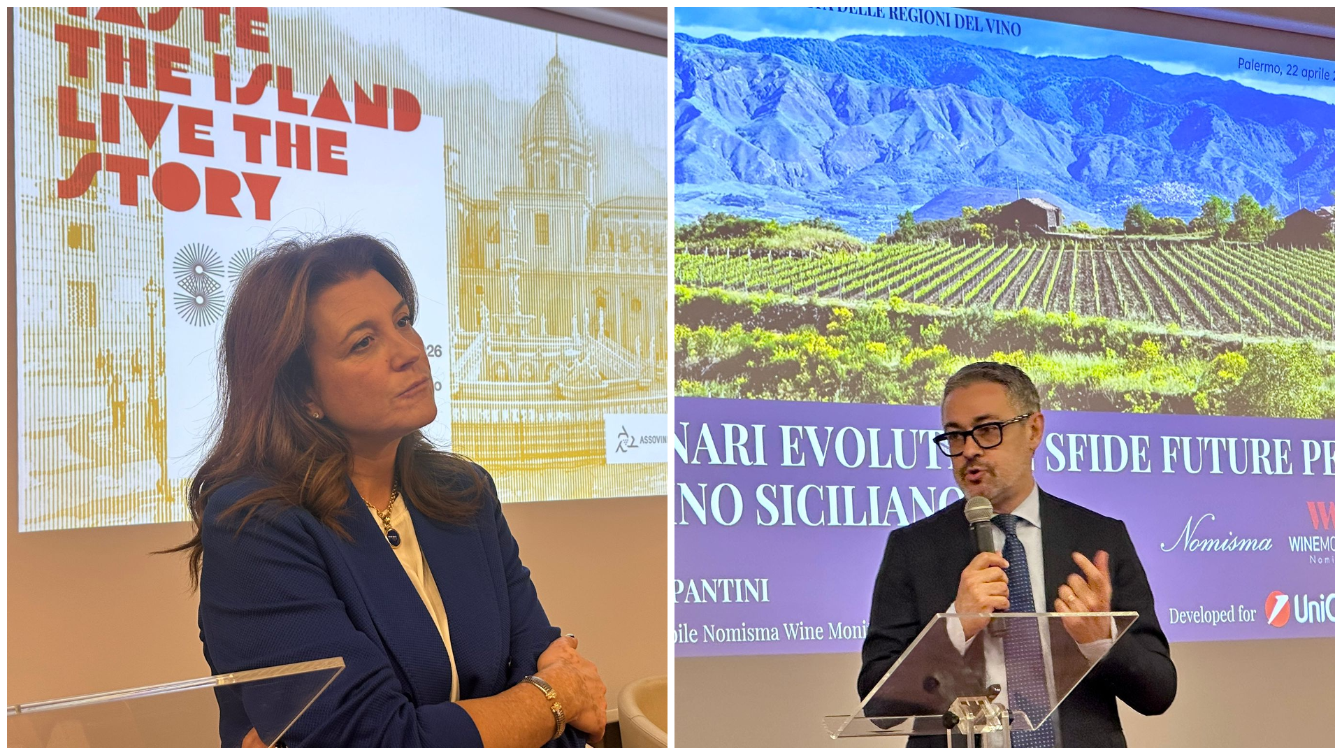 Da sinistra Mariangela Cambria e Denis Pantini