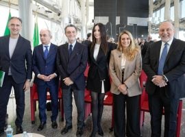 Da sinistra Alessandro Beduschi, Gian Domenico Auricchio, Attilio Fontana, Debora Massari, Francesca Caruso, Gianni Bruno