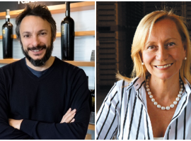 Da sinistra il nuovo presidente del consiglio di amministrazione di Iswa, e la presidente uscente Marilisa Allegrini