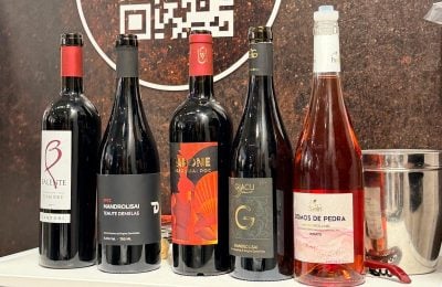 Le etichette dei vini idel Consorzio del Mandrolisai in degustazione