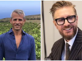 Da sinistra Achille Scudieri, proprietario di Abraxas e Alessandro Rossi, National Category Manager Wine di Partesa