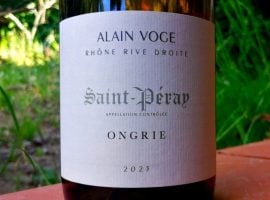 Alain Voge Saint-Péray Ongrie 2023 – etichetta