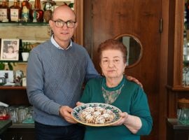 Alfio La Spina con la mamma Giuseppina Nicolosi
