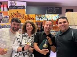 Da sinistra Daniel Romano, Melanie Tarlant, Claudio Lovoi e lo chef Alessandro Mannino