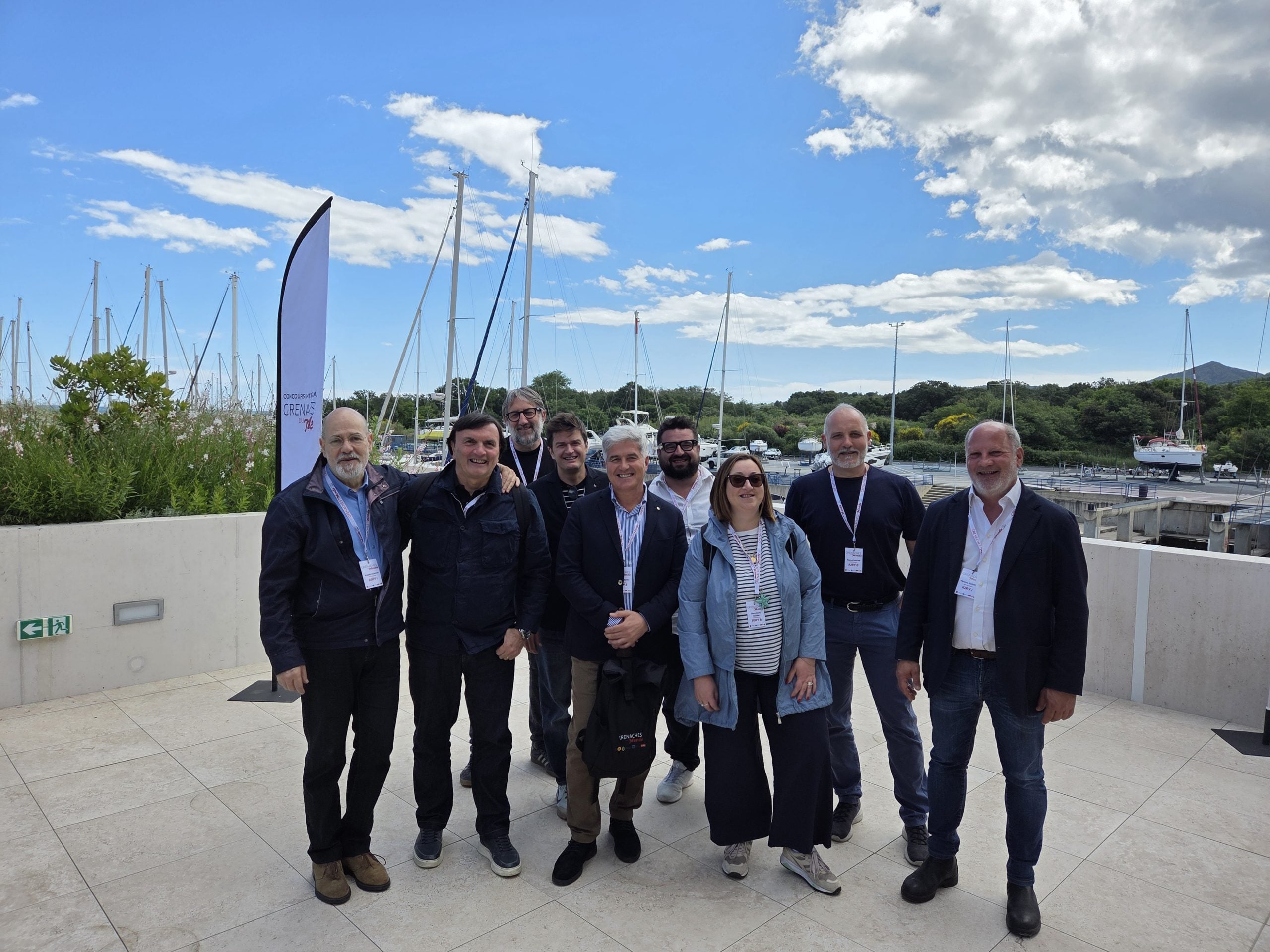 In foto i giudici italiani. Da sinistra verso destra: Angelo Concas, Marco Sciarrini, Andrea Frassineti, Iacopo Cossater, Mariano Murru , Iacopo Fanciulli, Clara Maria Iachini, Franco Santini ed Enzo Scivetti