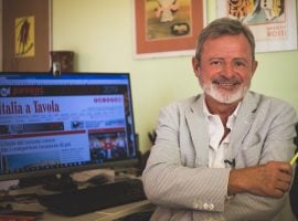 Lupini accanto alla home page di Italia a Tavola