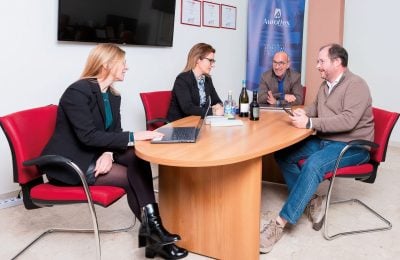 Da sinistra verso destra Katia Butera, Francesca Butera, Giuseppe Butera, Fabio Butera, amministratori Auroflex