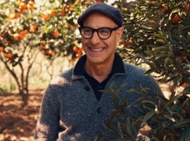 Stanley Tucci e le Arance Rossa di Sicilia IGP