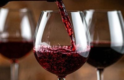 Bicchiere di vino rosso
