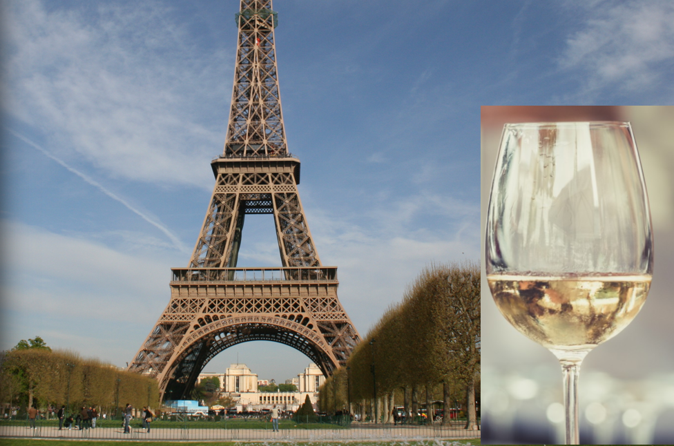 La Torre Eiffel e il vino