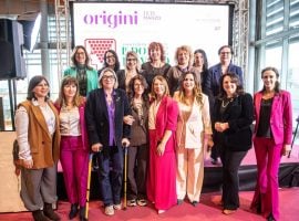 Una parte della delegazione siciliana dell’associazione Donne del vino