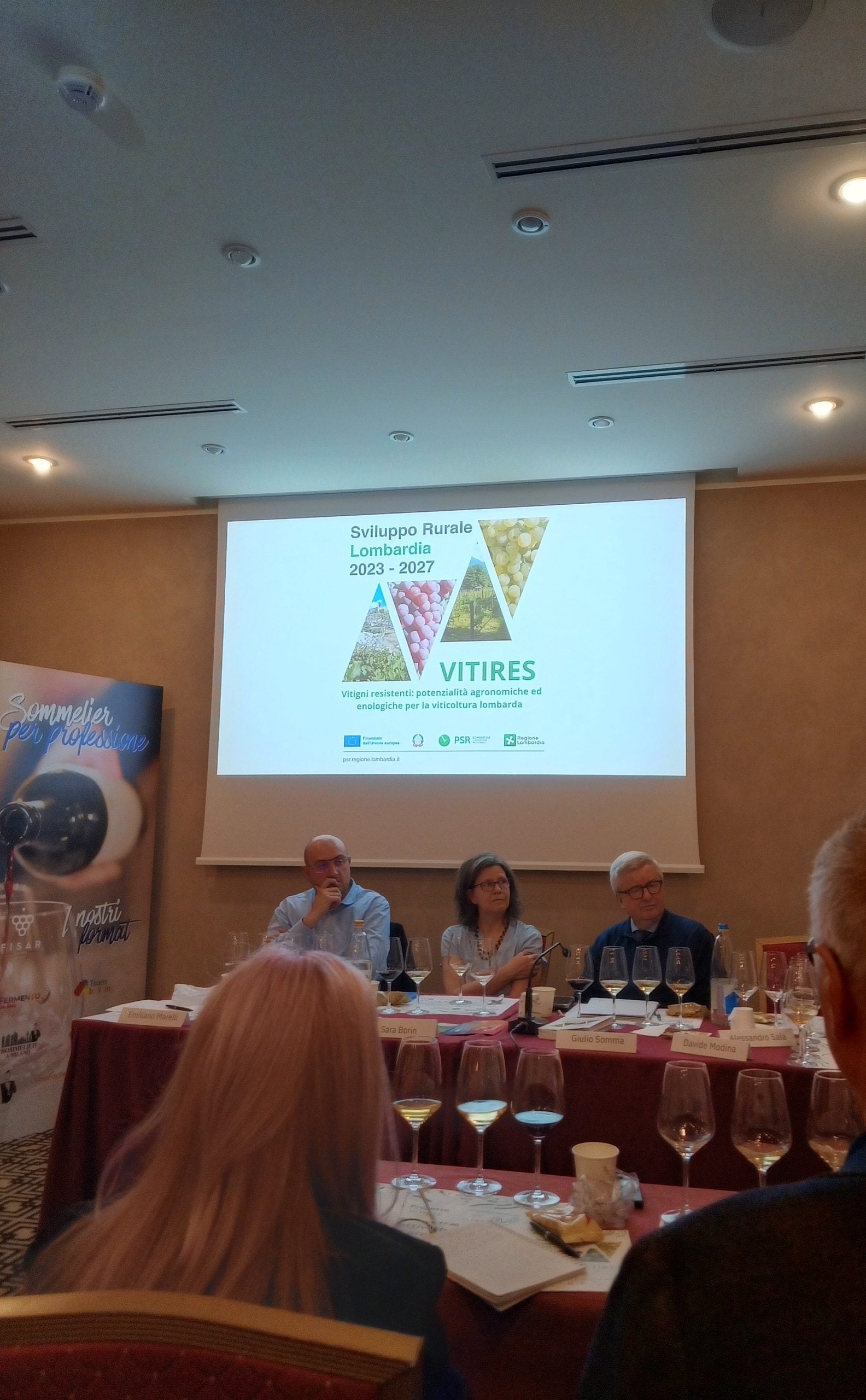 Da sinistra Martino Bolognini, Sara Borin, Giulio Somma