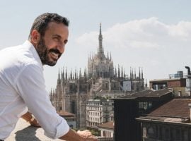 Lo chef Natale Giunta e la veduta dal nuovo locale