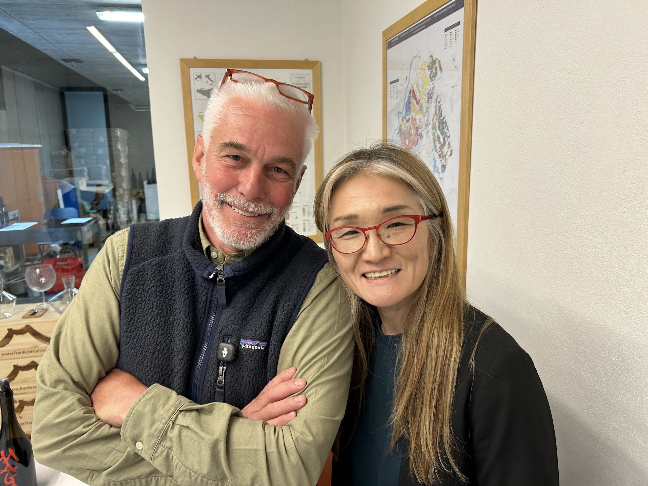 Frank Cornelissen con la moglie Akiko Nakadai