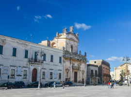 La piazza principale di Manduria