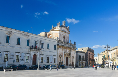 La piazza principale di Manduria