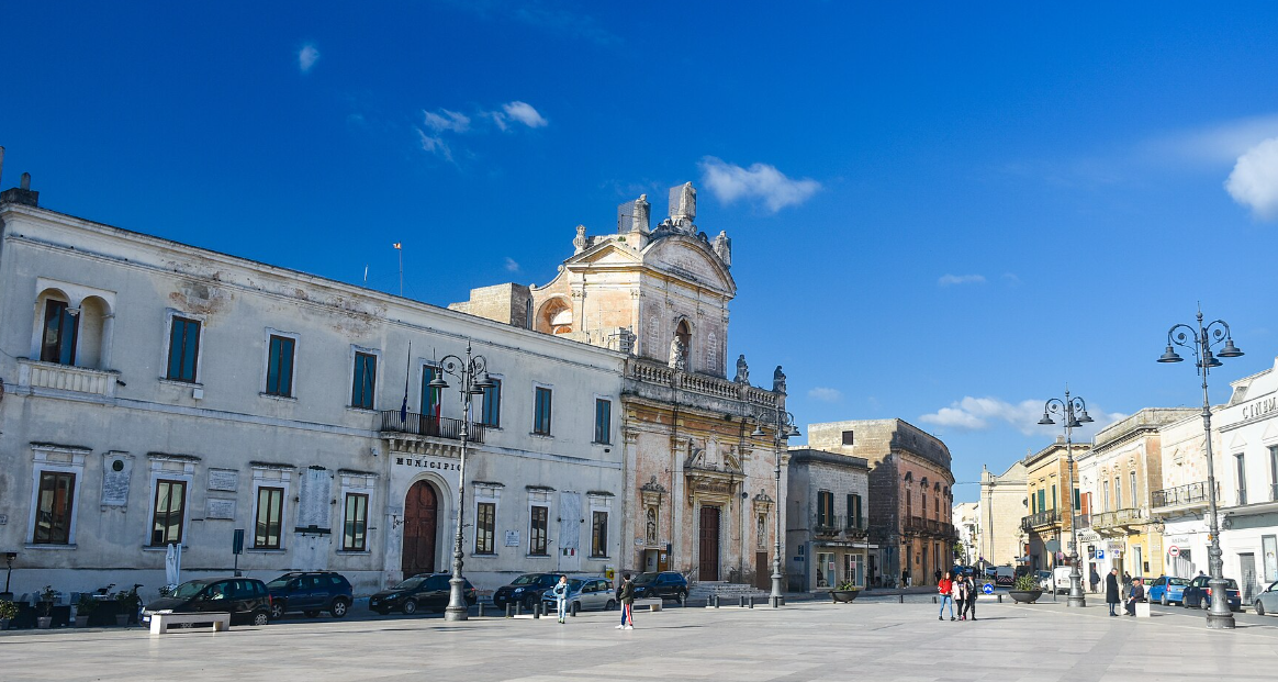 La piazza principale di Manduria