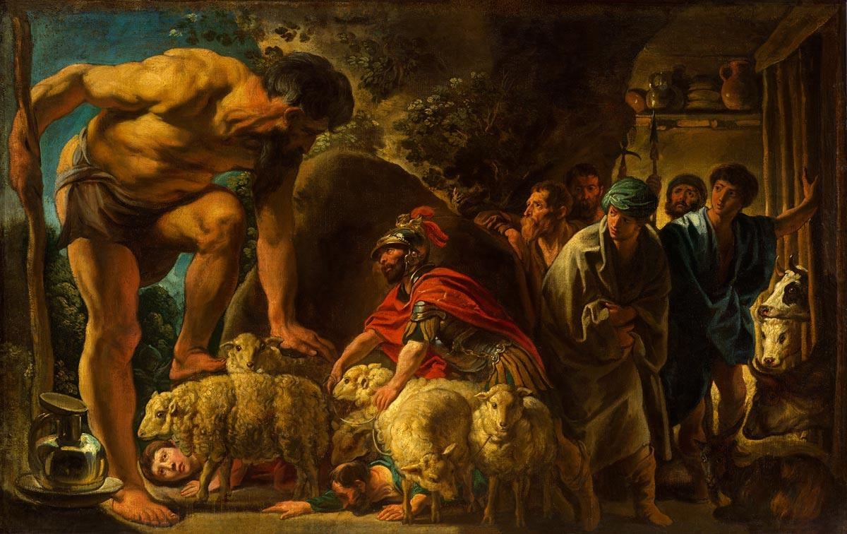 Ulisse nella grotta di Polifemo, di Jakob Jordaens