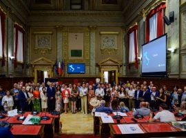 Un momento della premiazione