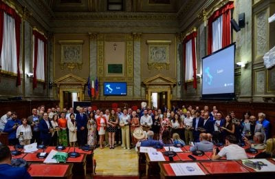 Un momento della premiazione
