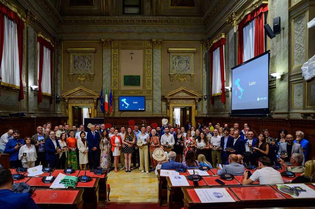 Un momento della premiazione
