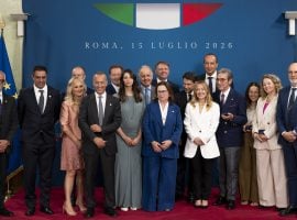 Premio Maestro dell’Arte della Cucina Italiana, foto con Meloni, Lollobrigida e i premiati