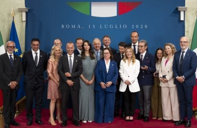Premio Maestro dell’Arte della Cucina Italiana, foto con Meloni, Lollobrigida e i premiati