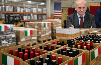 Vini verso gli Usa e Lamberto Frescobaldi nel riquadro