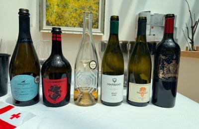 Alcune delle bottiglie presentate