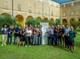 Foto di gruppo con i produttori