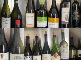 Fiano, batteria di vini