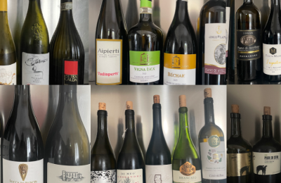 Fiano, batteria di vini