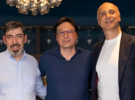 Nella foto i fondatori, da destra Stefano Santi, Francesco Baccaglini e Matteo Colafrancesco