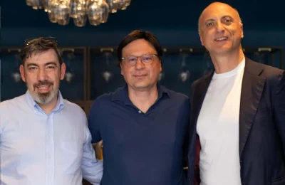 Nella foto i fondatori, da destra Stefano Santi, Francesco Baccaglini e Matteo Colafrancesco