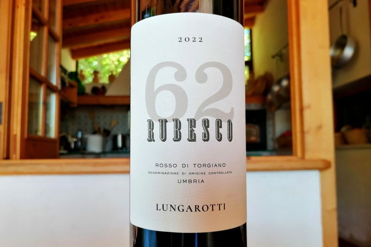 Lungarotti Rubesco 62 – etichetta
