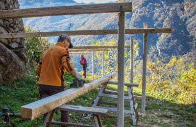 Vigneto Merum, i lavori di recupero delle strutture abbandonate