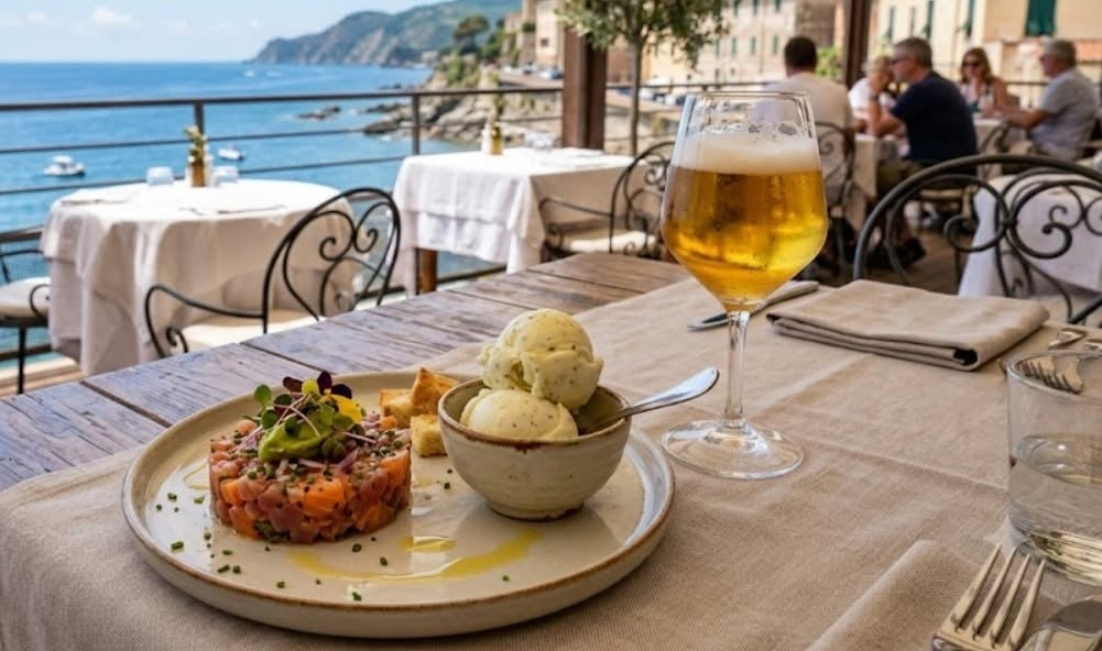 Birra, pesce, gelato. Il triangolo sì