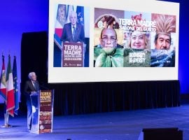Mattarella nel corso del suo intervento