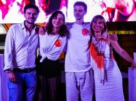 Nella foto da sinistra a destra Filippo Vidiz, Gaia Dell’Agnola, Tiziano Schorn e Antonella Nonino