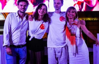 Nella foto da sinistra a destra Filippo Vidiz, Gaia Dell’Agnola, Tiziano Schorn e Antonella Nonino