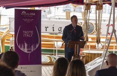 Vinitaly.USA, Federico Bricolo durante la presentazione dell’evento