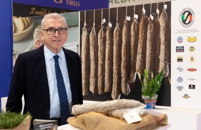 Umberto Boschi e il salame felino