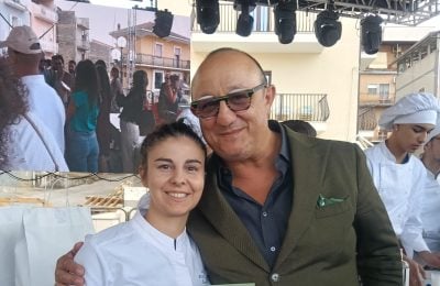 Martina con Ciccio Sultano presidente della giuria