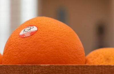 Arancia Rossa di Sicilia IGP con marchio